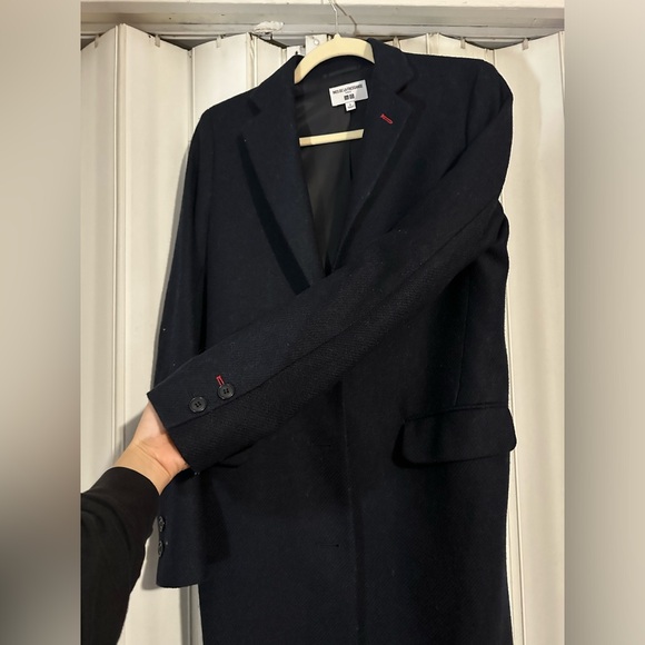 Uniqlo Navy Pea Coat - Picture 12 of 17